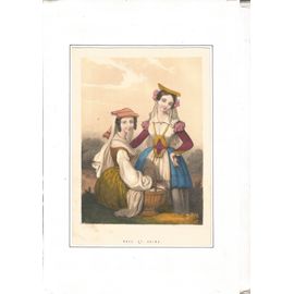Lithographie En Couleurs Xixème .-"Rose Et Reine".-