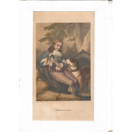 Lithographie En Couleurs Xixème.- Rolland Et La Marphise