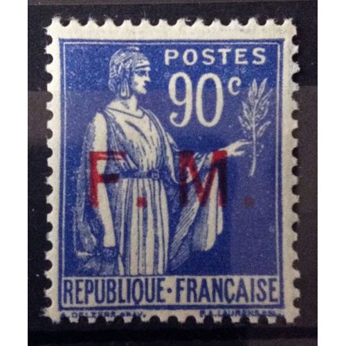 France - Fm Paix 90c Outremer - Fm Rouge (Impeccable N° 9) Neuf** Luxe - N12547