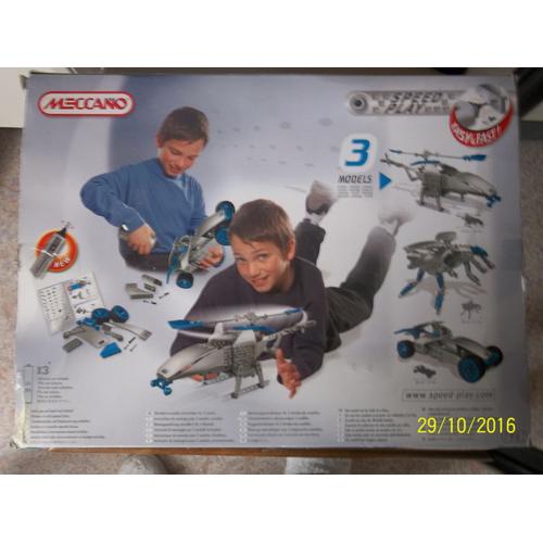 Erector Meccano Speed Play 3 Models Interactive Robot 9901 