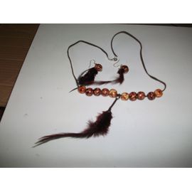 Parure De Bijoux Marron