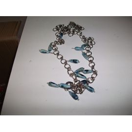 Collier De Perles Bleu