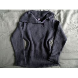 Pull Grand Col Boutonné