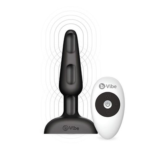 Plug Anal Télécommandé Noir Trio B-Vibe Billes Rotatives Sextoy Télécommandé