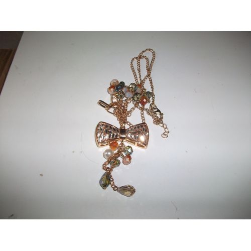 Collier Doré En Noeud