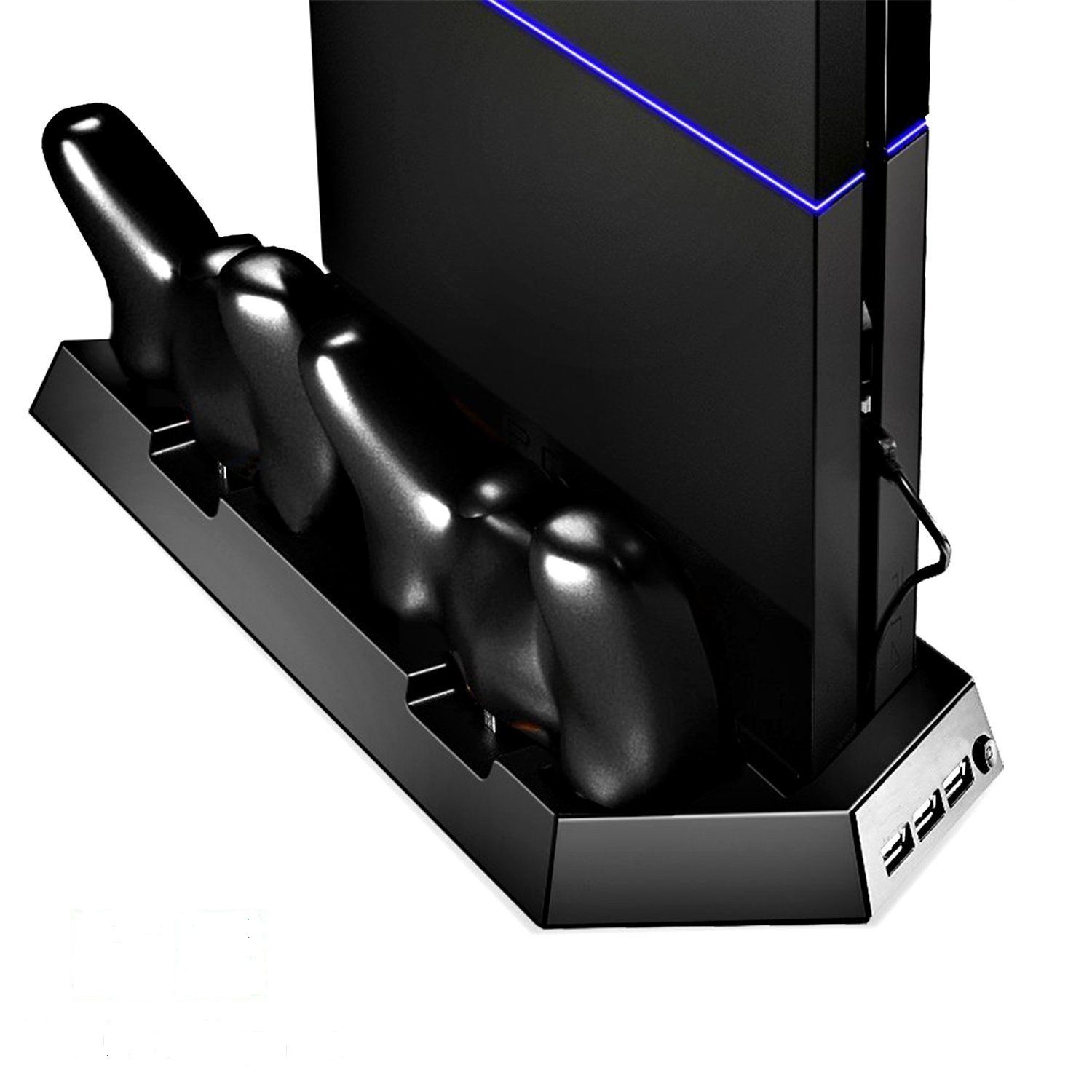 Support Refroidisseur pour Console PS4 avec chargeurs pour deux