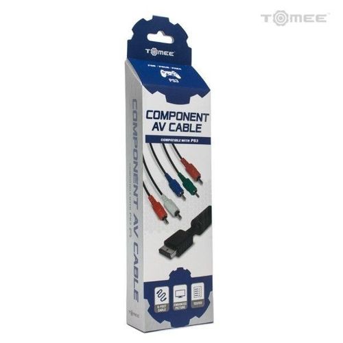 Câble Audio/Video Av Component Tomee Pour Console De Jeu Ps3 (Hd, 1080i, 1,80 M)