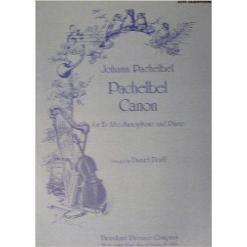 Pachelbel : Canon For Eb Alto Saxophone And Piano