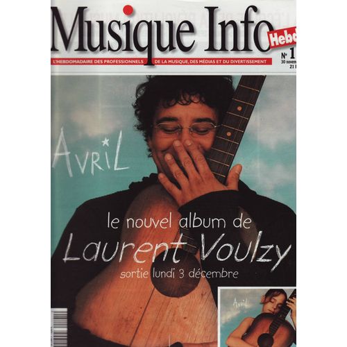 Musique Info Hebdo / 30-11-2001 N°191 : Anastacia (1,5p) - Paul Mccartney (1/2p)