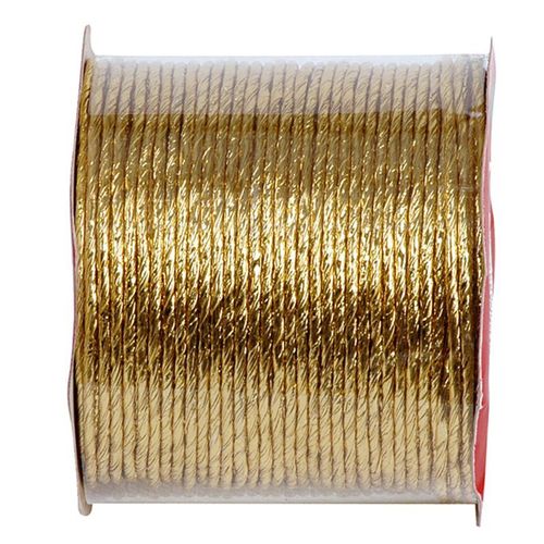 Bobine Cordon Laitonné Or Métal 20m