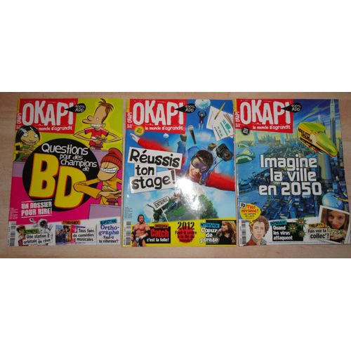 Trois Magazines Okapi 10-15 Ans : N° 885 + 886 + 887 (Février/Mars 2010)