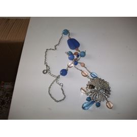Collier De Perles Bleu