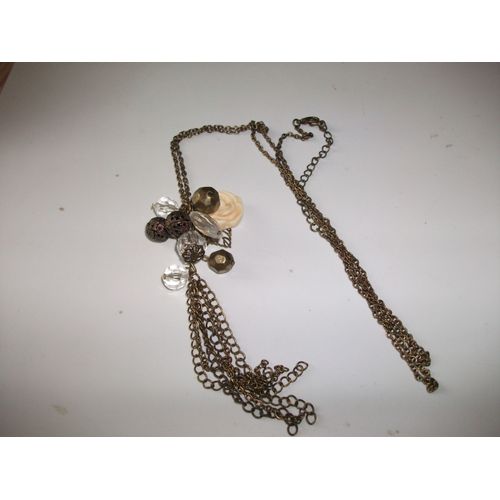 Collier De Perles Et Perles Acier