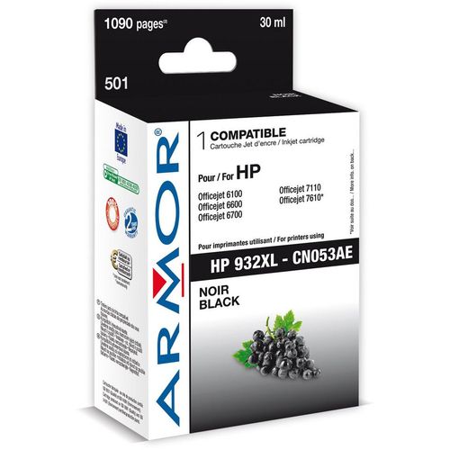 Armor - 30 ml - haute capacité - noir - remanufacturé - cartouche d'encre (équivalent à : HP 932XL ) - pour HP Officejet 6100, 6600 H711a, 6700, 7110, 7510, 7612