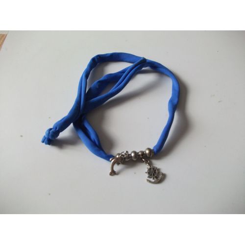 Collier Bleu Personnage De Mer