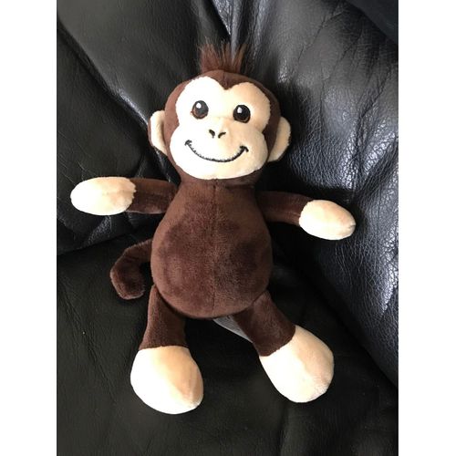 Doudou Peluche Singe Marron Gmbh 20cm