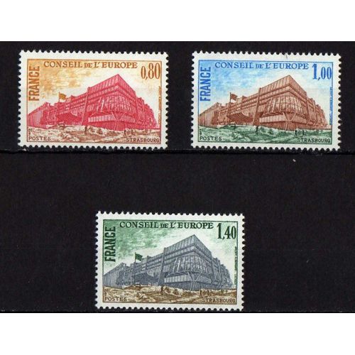 Vend 3 Timbres Neuf Du Conseil De L' Europe De 1977