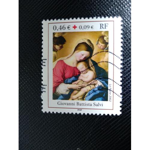 Timbre France Y T 3531 Giovanni Battista Salvi "Le Sommeil De L'enfant Jésus" 2002 ( 040408 )