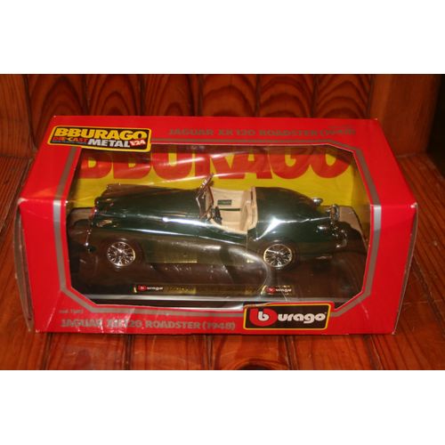 Bburago Jaguar Xk 120 Roadster (1948) Vert Anglais - Cod Ref 1502 - Die-Cast 1/24-Bburago