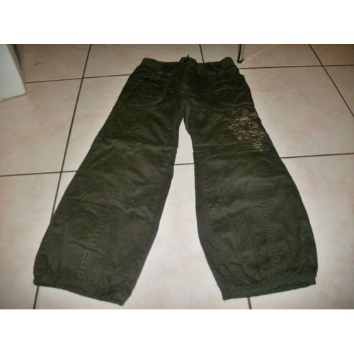 Pantalon Shiny 5 Ans Marron Broderies Fleurs ...