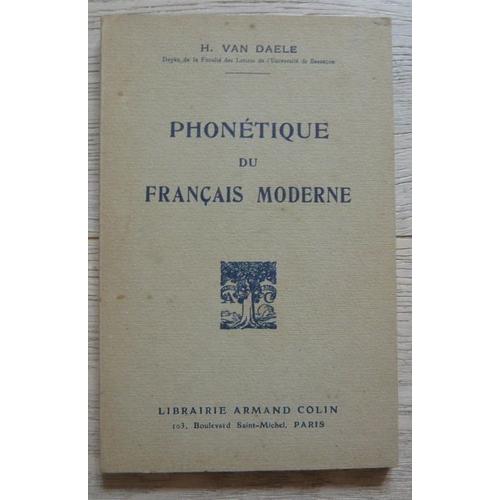 Phonétique Du Français Moderne