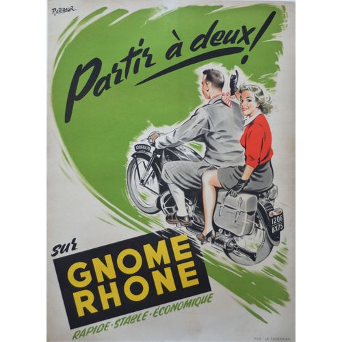 Affiche Gnome Rhone Moto
