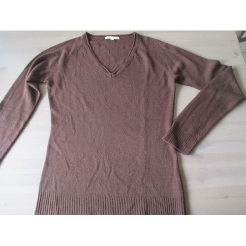 Pull Etam Col V Taille 40 Marron