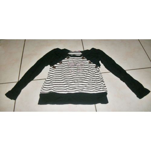 T-Shirt Jeux Calins Viscose 5 Ans Noir