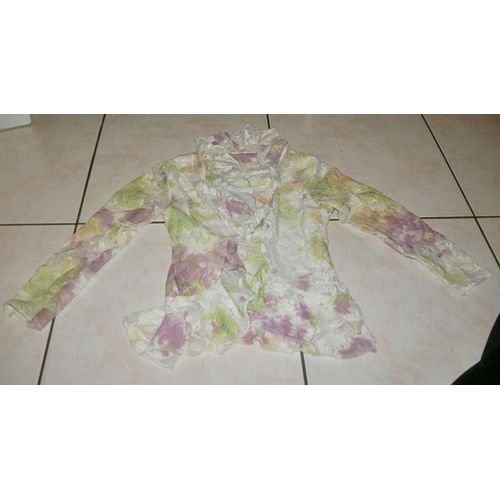 T-Shirt Fleurs Polyester 6 Ans Multicolore Dentelle ....