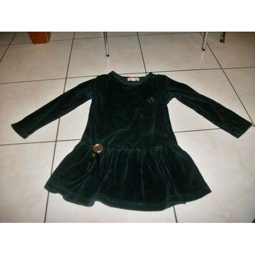 Robe Noire Panne De Velours Salso Bamba 5 Ans ...