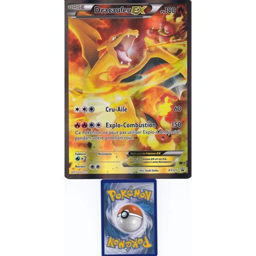 Carte Pokemon Jumbo - Geante - Dracaufeu Ex - 180 Pv - Xy 121 - Promo -