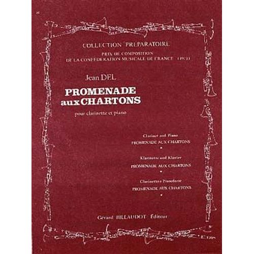 Promenade Aux Chartons Pour Clarinette Et Piano