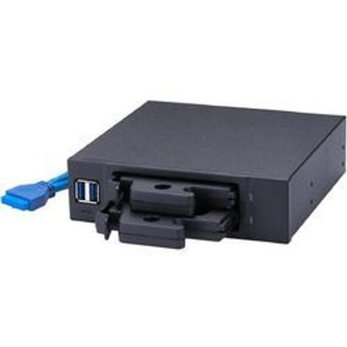 Rack Amovible 5.25" pour DD/SSD 2.5" SATA Hotplug USB3.0 *B54131*