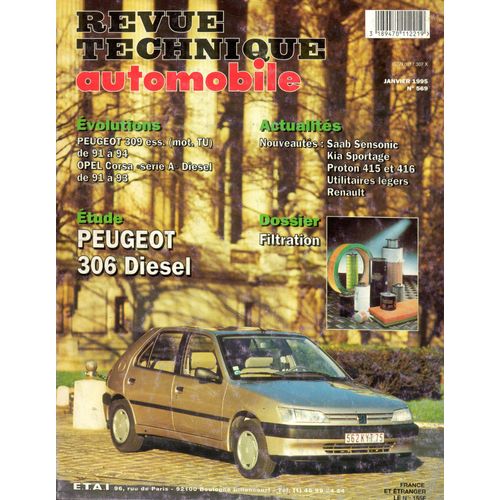 Revue Technique Automobile N° 569 Peugeot 306 1.9 Diesel Et Turbo Diesel