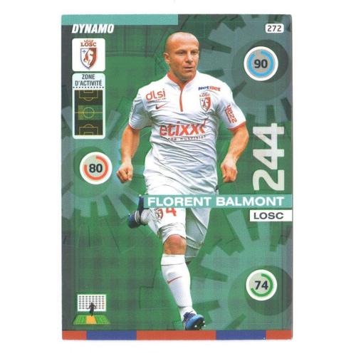 N°272 - Carte Adrenalyn Xl 2015 / 2016 - Florent Balmont  - Dynamo - Losc