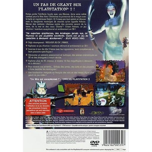 Jeu Giants Citizen Kabuto PS2 – Version PAL Complète, Bon état, Sorti En 2002