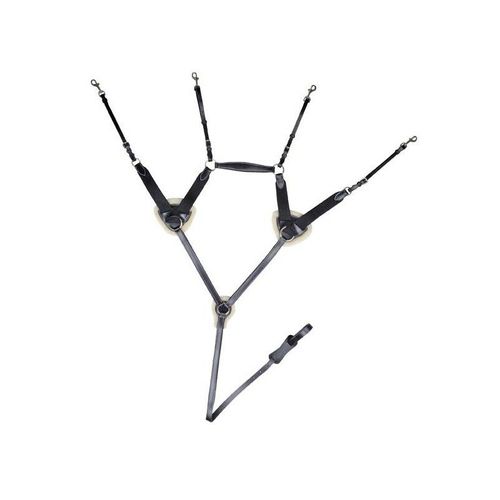 Collier De Chasse Cinq Points Noir Cheval