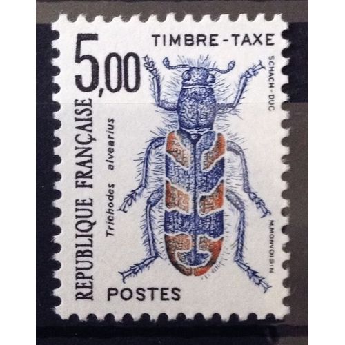 France - Taxes Insectes Coléoptères 5,00 (Impeccable N° 112) Neuf** Luxe - N12600