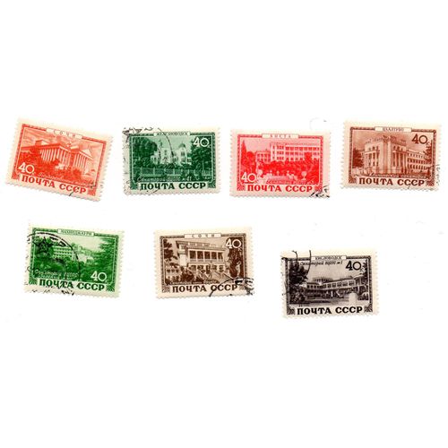 Russie- Lot De 7 Timbres Oblitérés- Sanatoriums