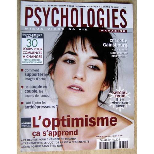 Psychologies Magazine N°237 - Coupure De Presse - Charlotte Gainsbourg