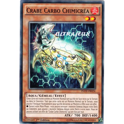 Yu-Gi-Oh! - Inov-Fr024 - Crabe Carbo Chimicréa - Commune