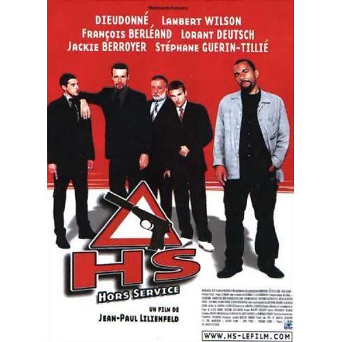 Hs - Hors Service - Véritable Affiche De Cinéma Pliée - Format 120x160 Cm - De Jean-Paul Lilienfeld Avec François Berléand, Jackie Berroyer, Dieudonné, Claudia Gerini - 2001