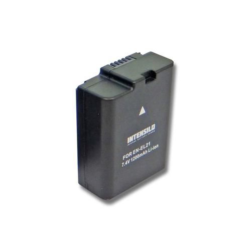 INTENSILO Li-Ion Batterie 1200mAh (7.4V) pour appareil photo, cam?scope Nikon 1 J2, 1 V2 comme EN-EL21.