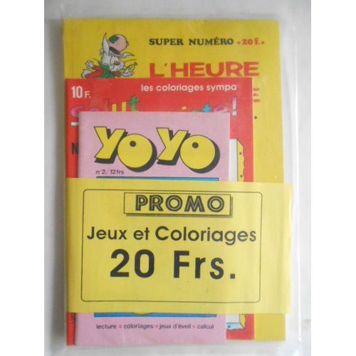 Lot De 3 Revues Enfant - Jeux D'éveil Et Coloriages Pour -De 6ans