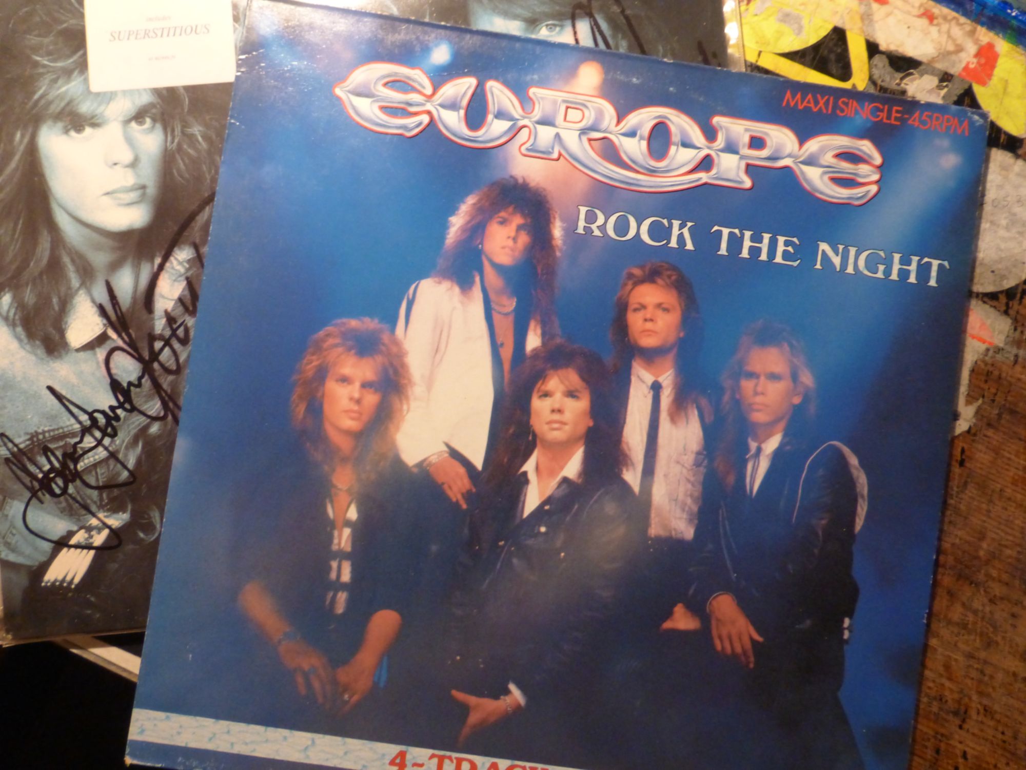 Europe   Rock The Night  Maxi 45t 4 Titres 1985 Cbs