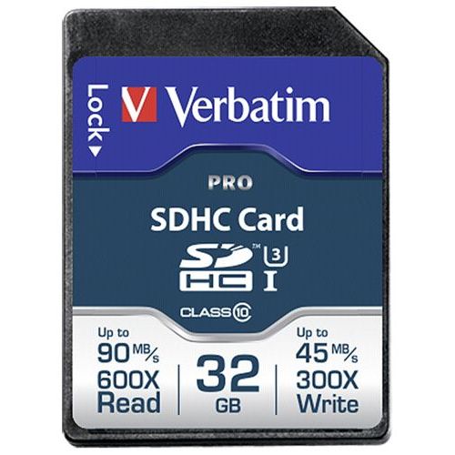Verbatim Carte Mémoire Pro 32gb SDHC