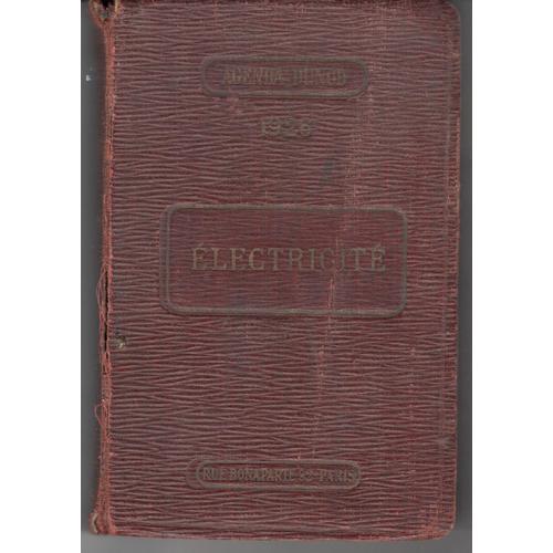 Agenda Dunod Electricité 1926