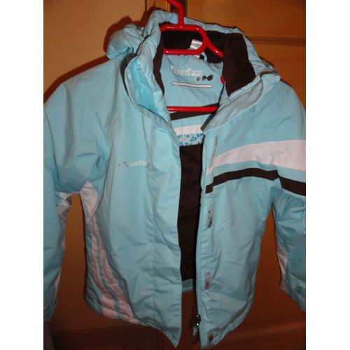 Blouson "Wed'ze" De Décathlon - Rembourré Et Pouvant Servir Au Ski- Bleu Clair-Taille 10 Ans -100% Polyamide