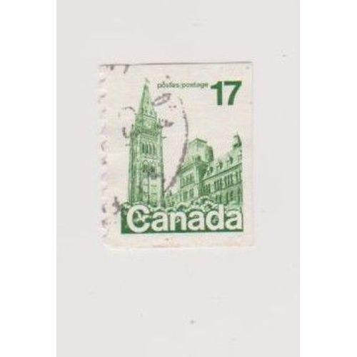 Timbre Oblitéré Canada Eglis Monuments Cathedrale 