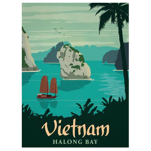 Affiche Vietnam Baie Halong